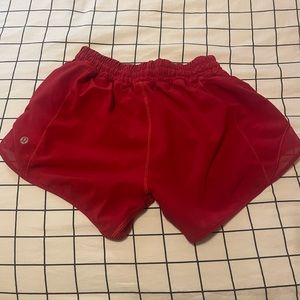 Lulu Dark Red Hotty hot shorts